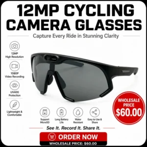 cycling camera glasses poster